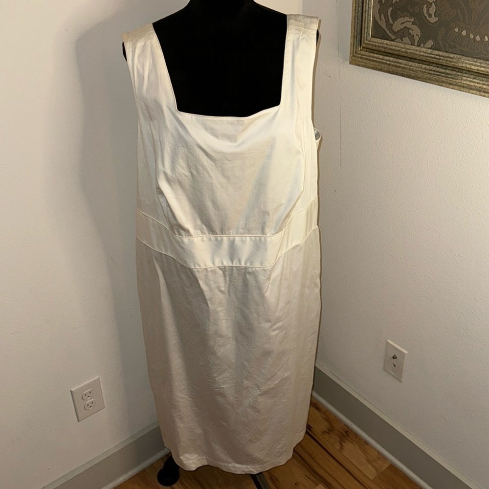 Tropical Al white‎ cotton sleeveless dress Sz 24W
